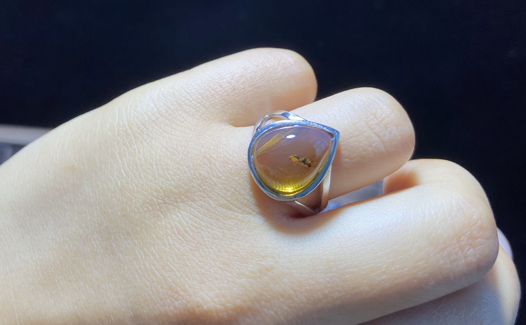 多米、缅甸琥珀混拍专场 虫珀女戒