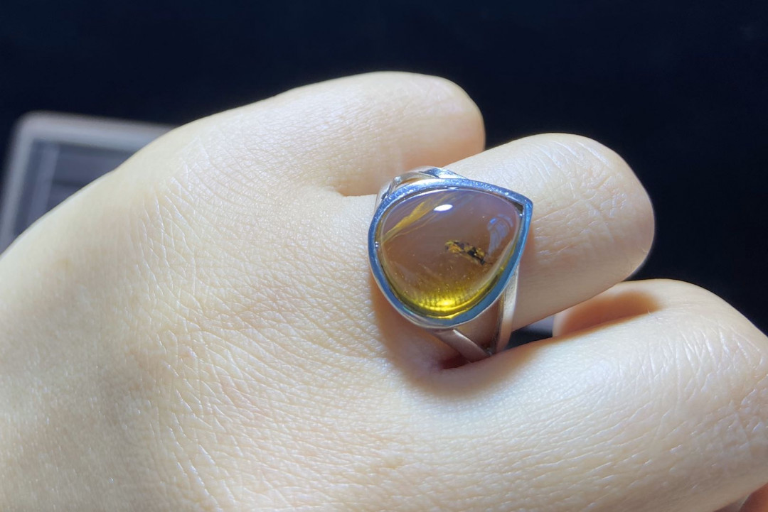 多米、缅甸琥珀混拍专场 虫珀女戒