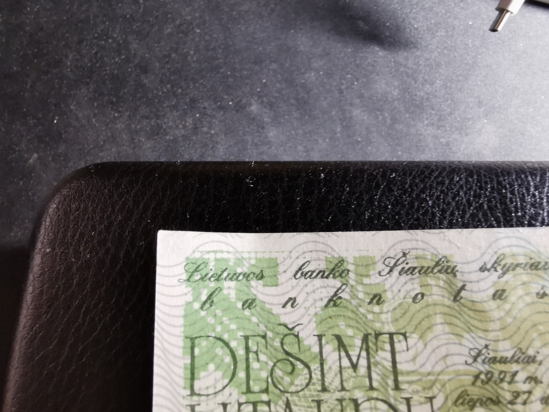 【鲸贝乐淘】千字文·第“男效才良”号拍卖 【立陶宛】1991年奥运系列商业钞10，品相如图，角有微小钝，AUNC 