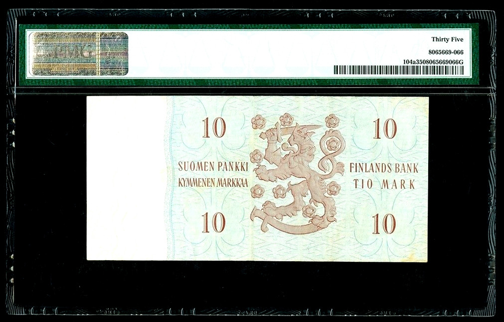 【收藏联盟】第130期拍卖——伊比利亚斗牛士（共55拍） 【一组2张】比利时 1982-98年 500法郎 PMG30&芬兰 1963年10马克 PMG35 状态还可以 性价比