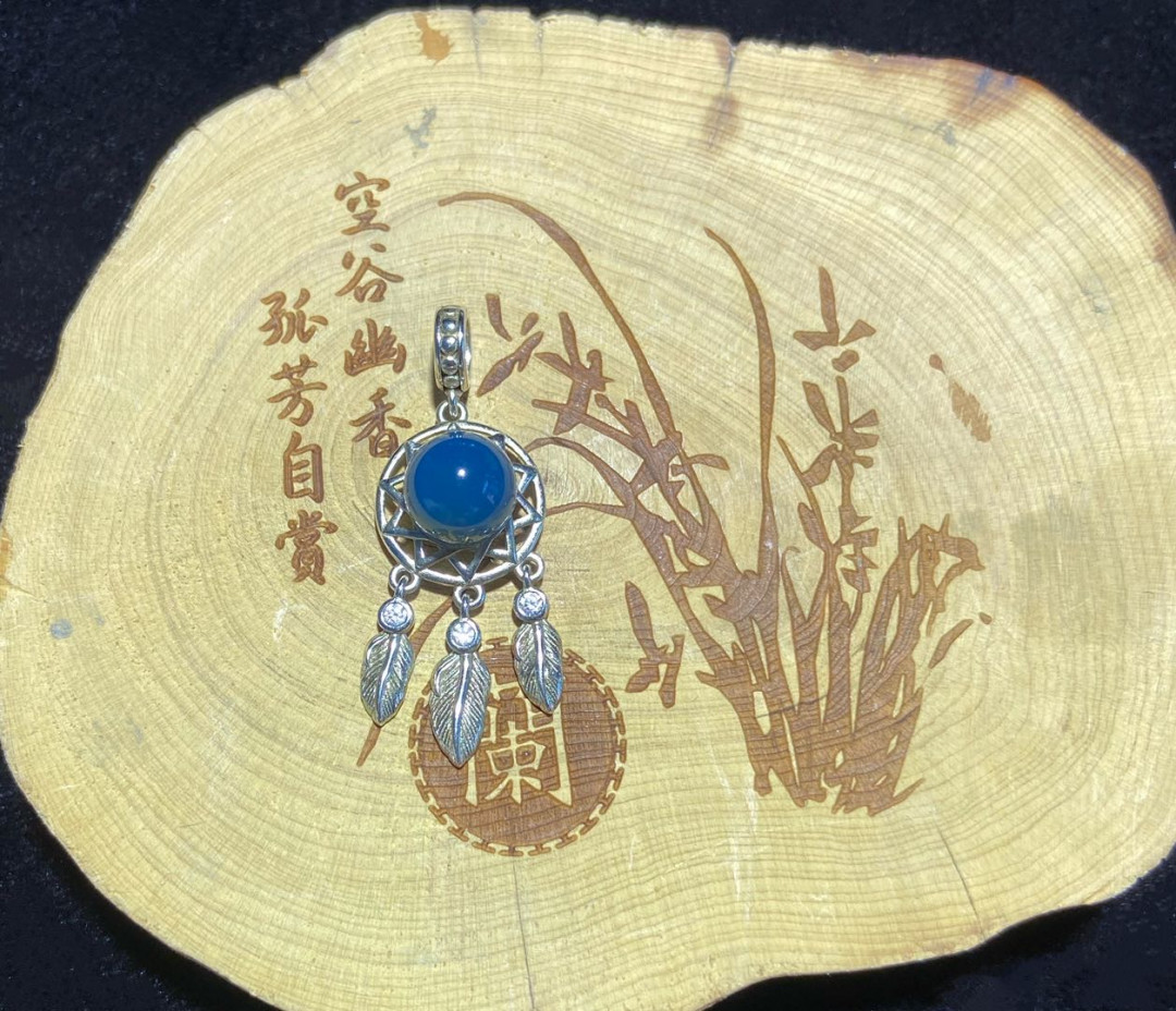 多米、缅甸琥珀混拍专场 多米尼加蓝珀吊坠