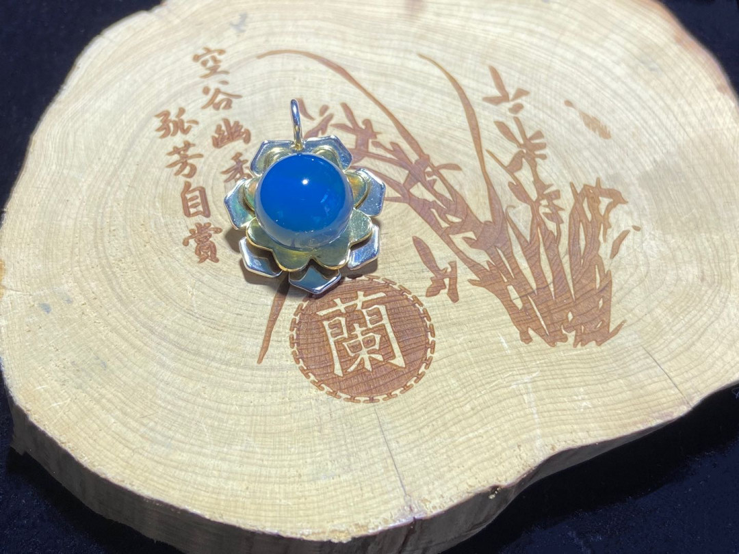 多米、缅甸琥珀混拍专场 多米尼加蓝珀吊坠