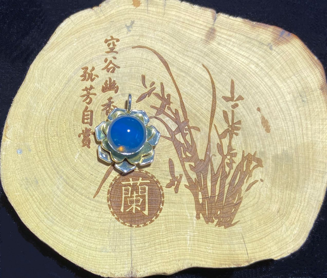 多米、缅甸琥珀混拍专场 多米尼加蓝珀吊坠