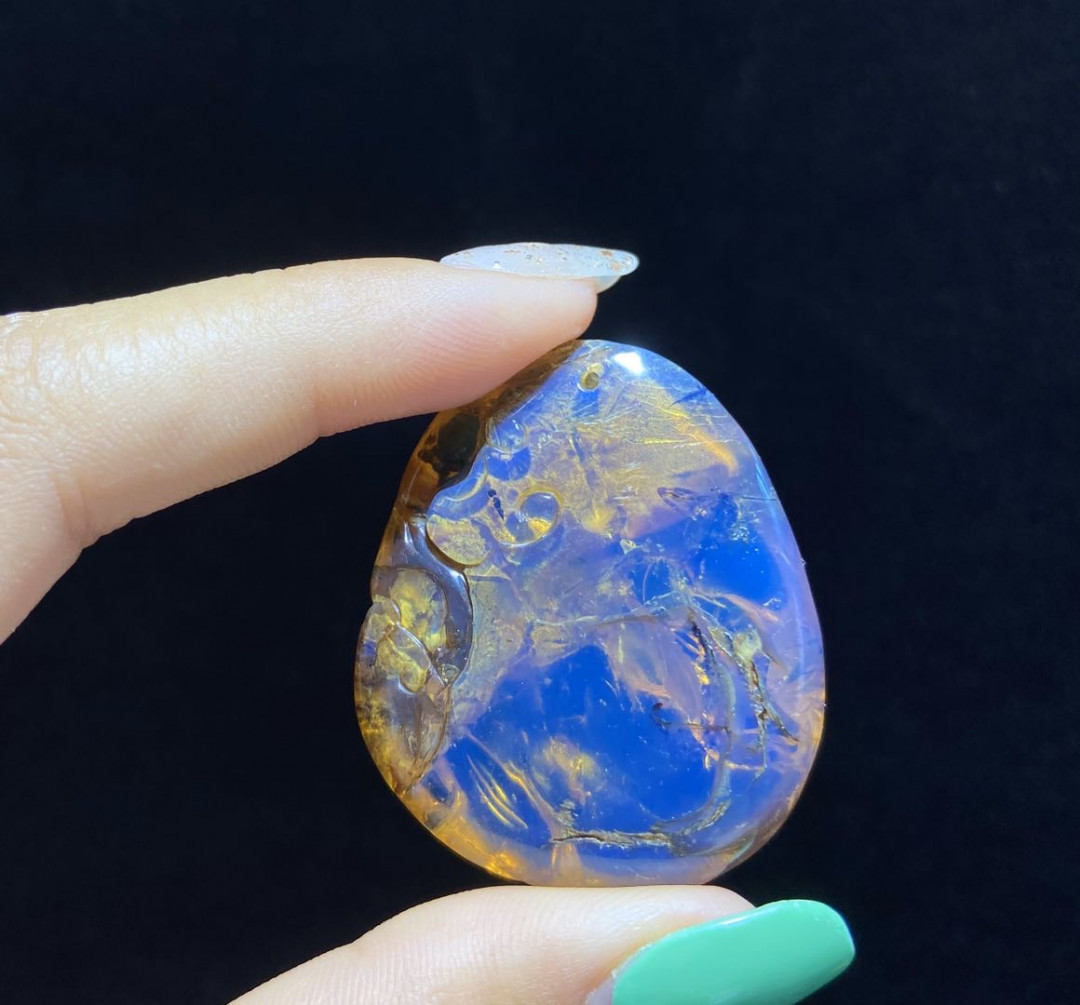 多米、缅甸琥珀混拍专场 多米尼加蓝珀虫珀