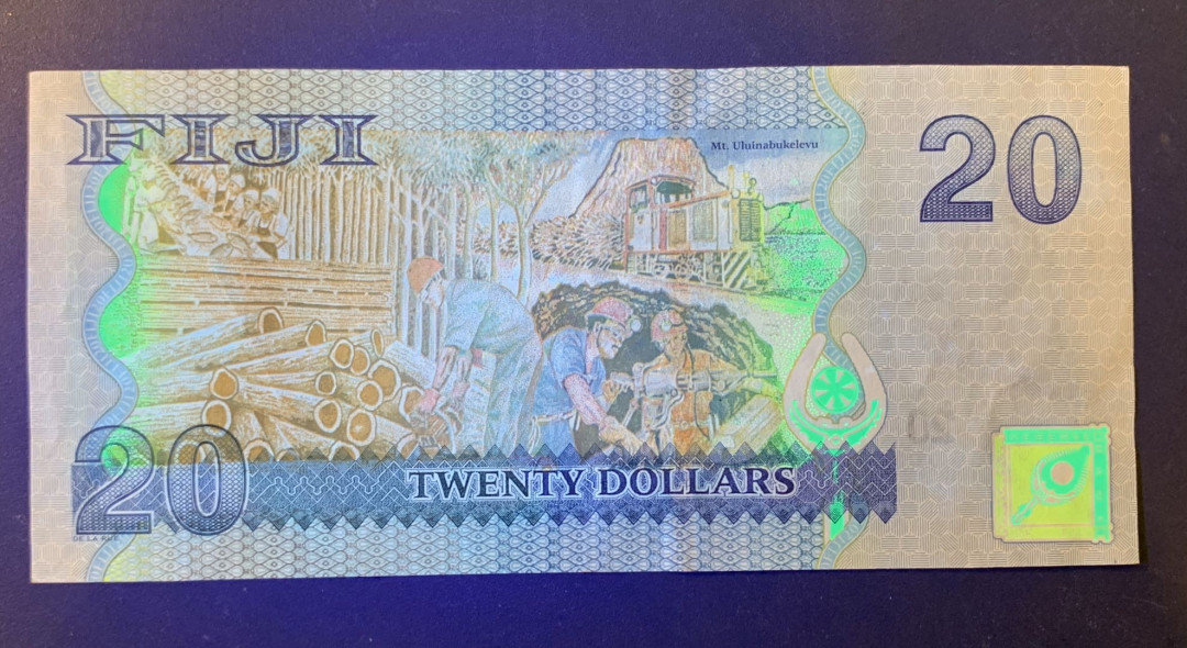 紫瑗钱币—微拍第44期—纸币场 斐济 2007年 20元 AU品