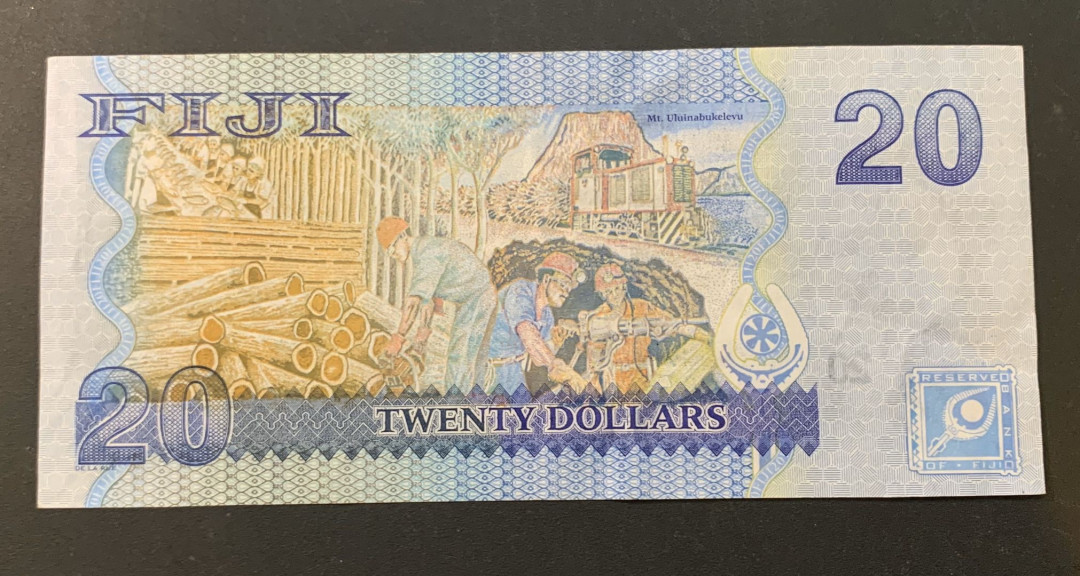 紫瑗钱币—微拍第44期—纸币场 斐济 2007年 20元 AU品