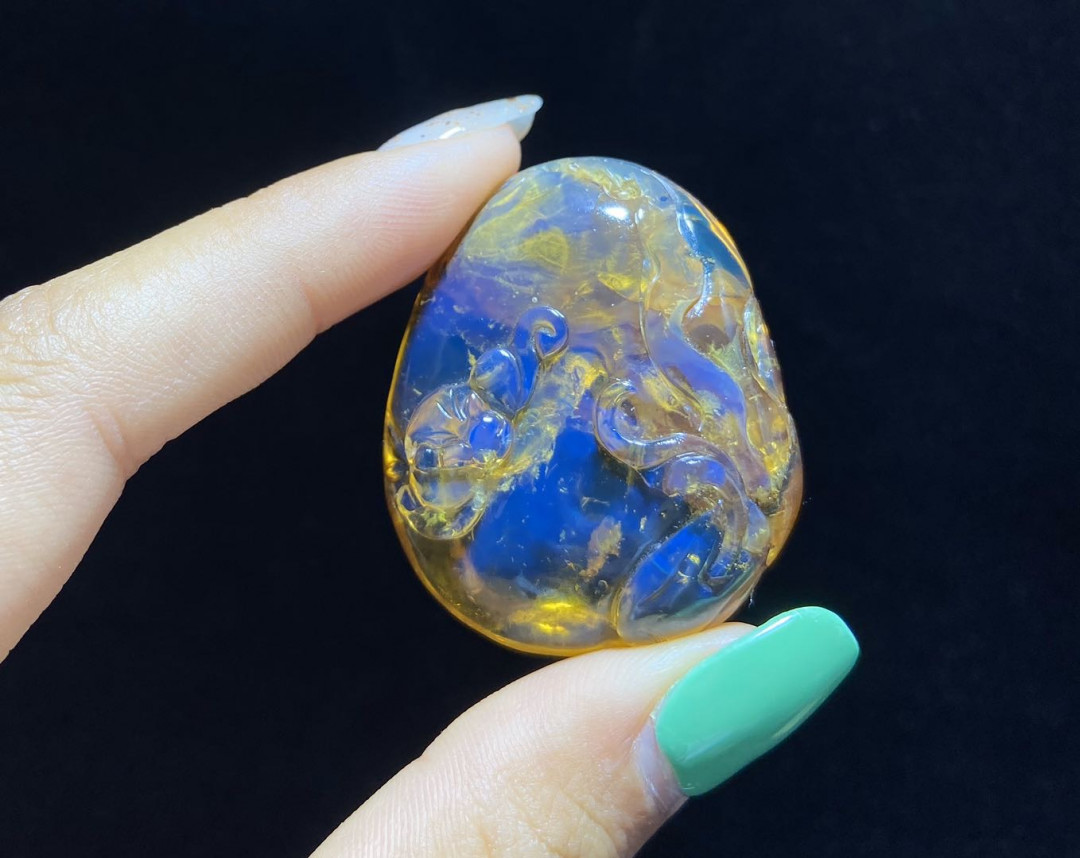 多米、缅甸琥珀混拍专场 多米尼加蓝珀虫珀