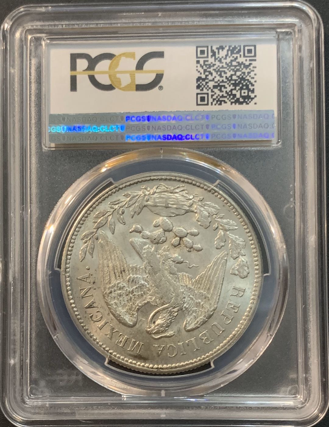 紫瑗钱币—微拍第45期  墨西哥 1908年 MO AM 1比索 PCGS MS63