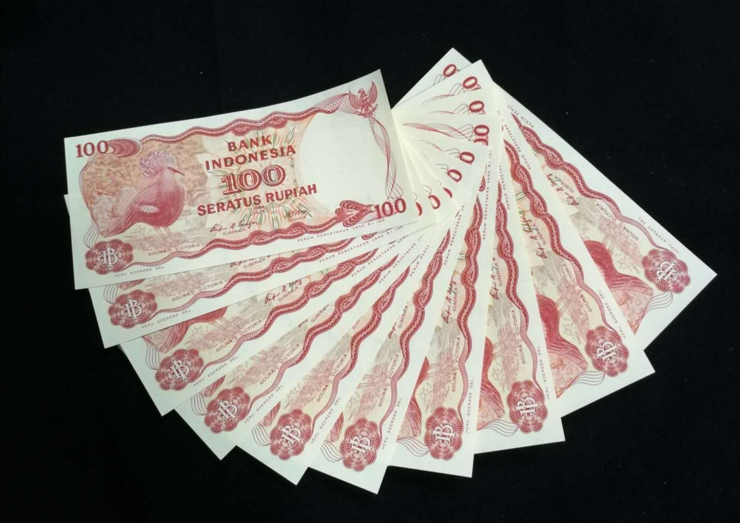 北京马甸外币专卖拍卖第一期纸币专场，陆续上新敬请关注 印度尼西亚100元纸币十连号