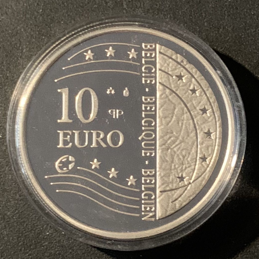 紫瑗钱币—微拍第45期  比利时 2004年 欧罗巴女神 10欧元 18.75克 0.925银 精制