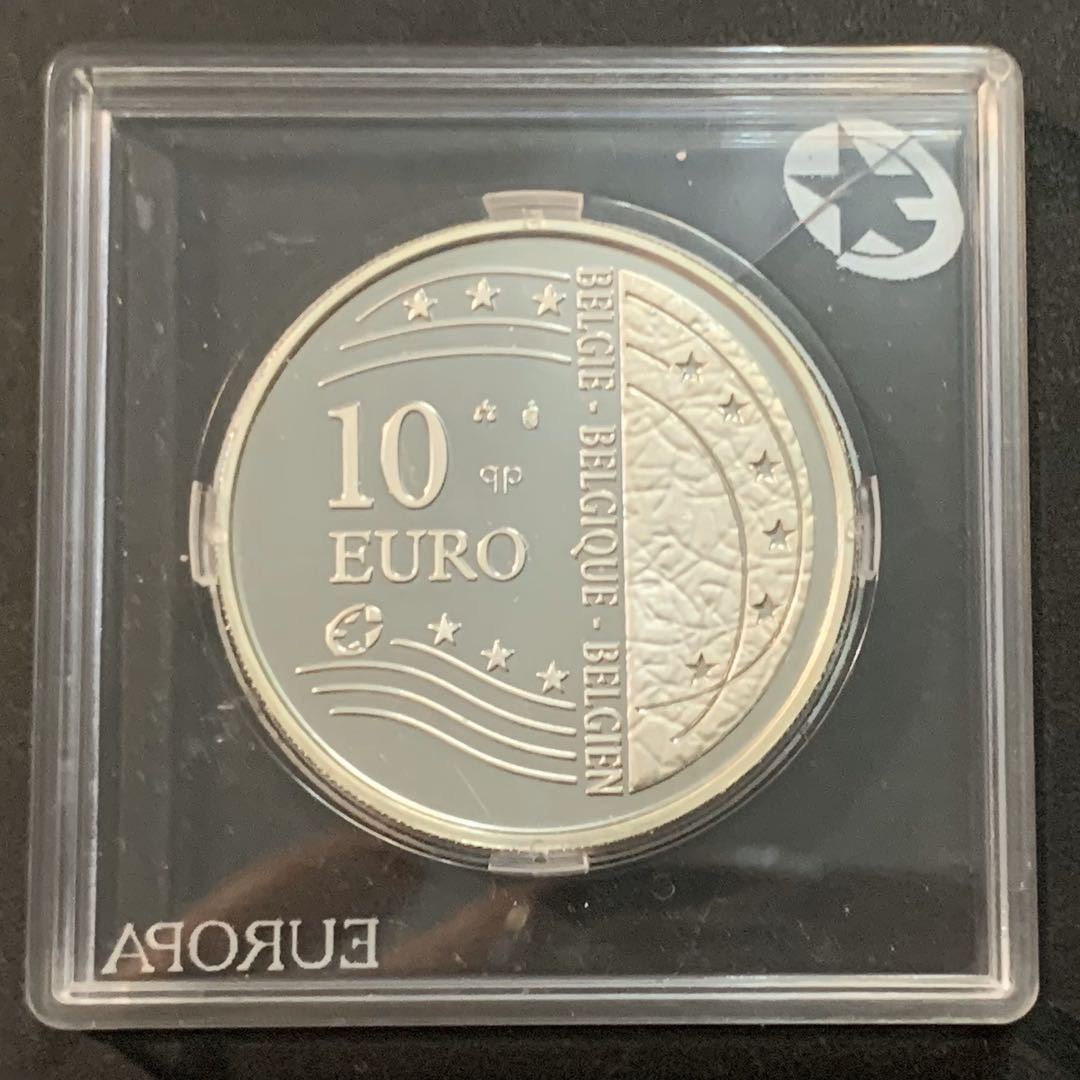 紫瑗钱币—微拍第46期  比利时 2004年 欧罗巴女神 10欧元 18.75克 0.925银 精制