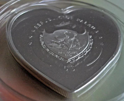 【随心拍&GetCoins】现代钱币拍卖第四十六期 帕劳2009年全都为了你心形珍珠镶嵌银币，