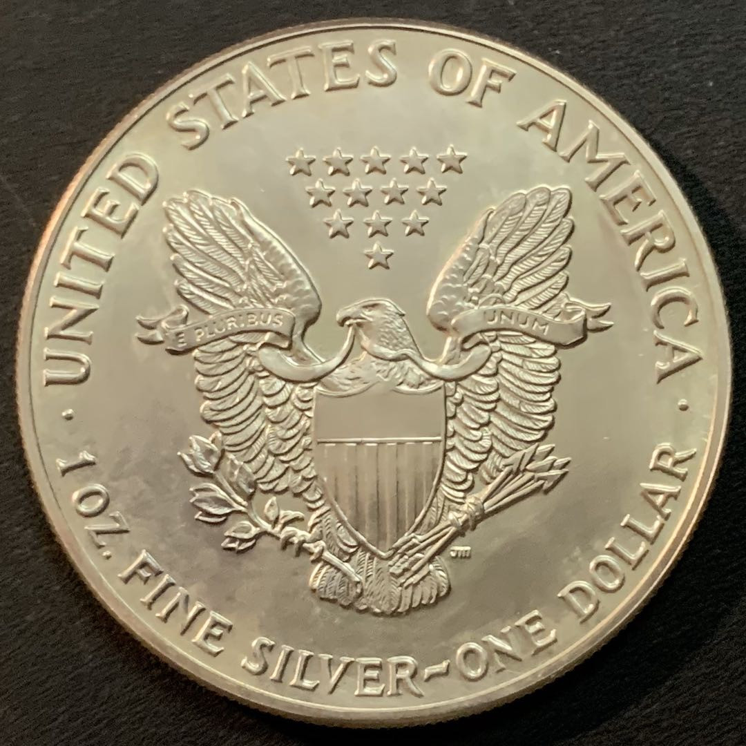 紫瑗钱币—微拍第46期  美国 1987年 行走女神 投资银币 1美元 1盎司 31.1克 0.999银