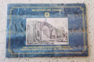 【随心拍&GetCoins】现代钱币拍卖第四十六期 意大利1991年米尔维奥桥纪念银币