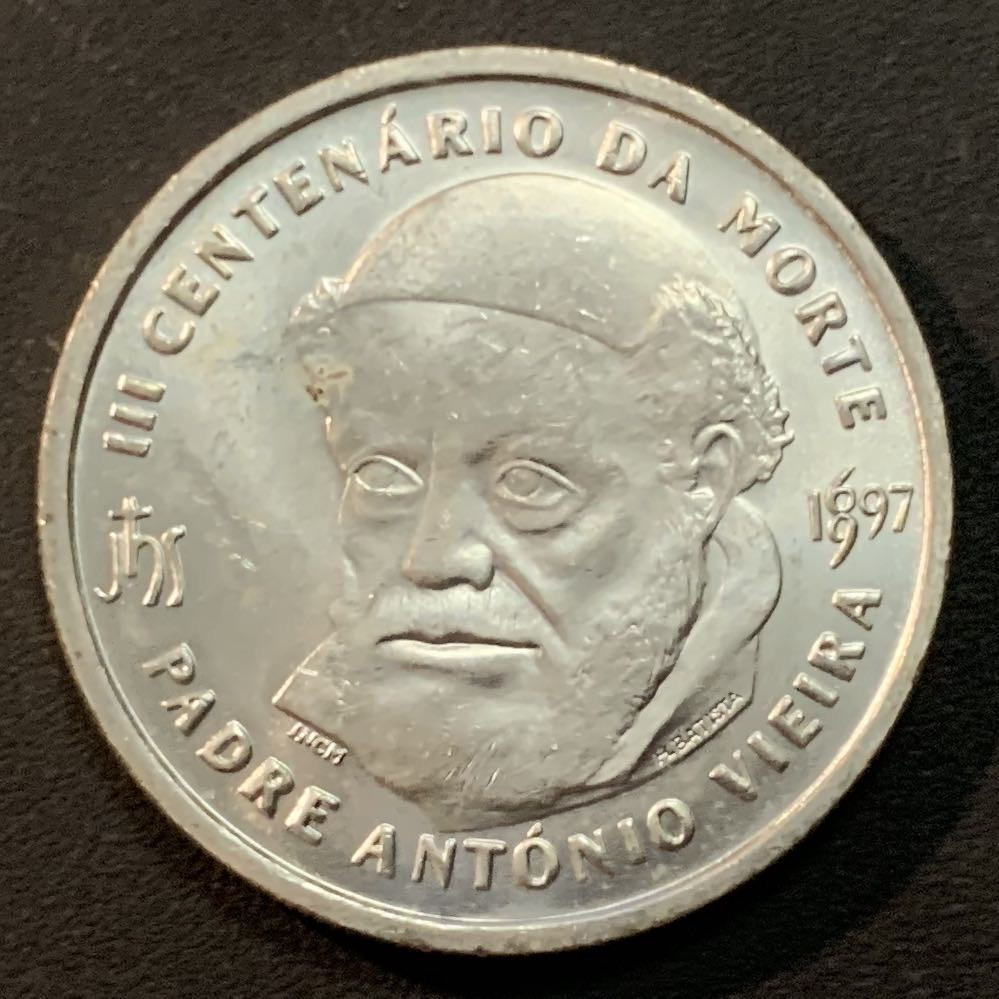 紫瑗钱币—微拍第46期  葡萄牙 1997年 安东尼奥逝世300周年 500埃斯库多 13.9克 0.5银 UNC