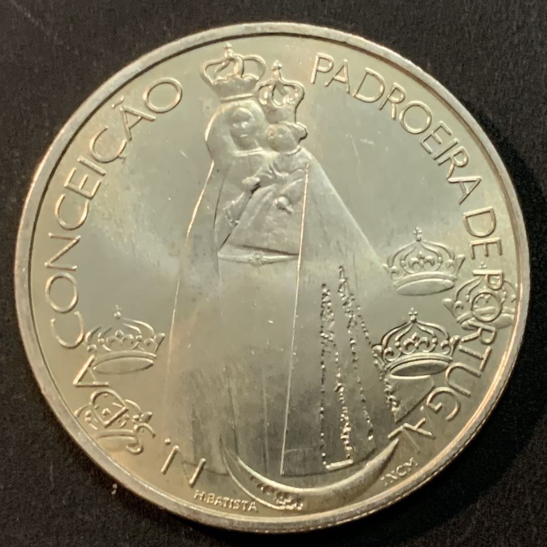 紫瑗钱币—微拍第46期  葡萄牙 1996年 孔塞桑守护神 1000埃斯库多 28克 0.5银
