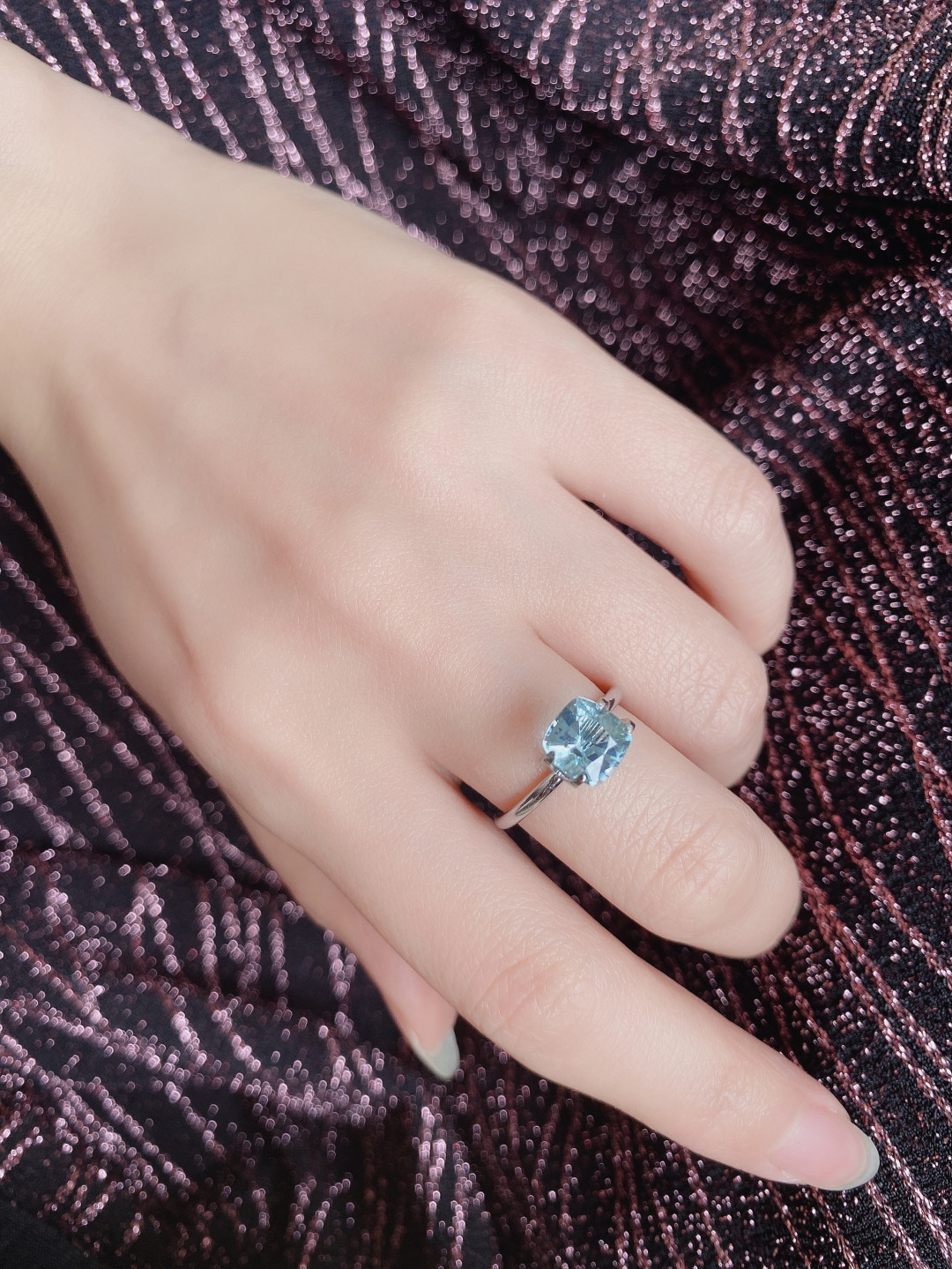 【4月4日 多种裸石、银饰】HH GEMS 4月综合拍卖特辑 AQUAMARINE 海神之石 无烧海蓝宝 1.42克拉 无证书 支持复检