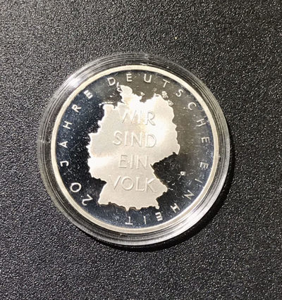 【随心拍&GetCoins】现代钱币拍卖第四十六期 德国2010年“德国统一20周年”10欧元精制银币 获奖币
