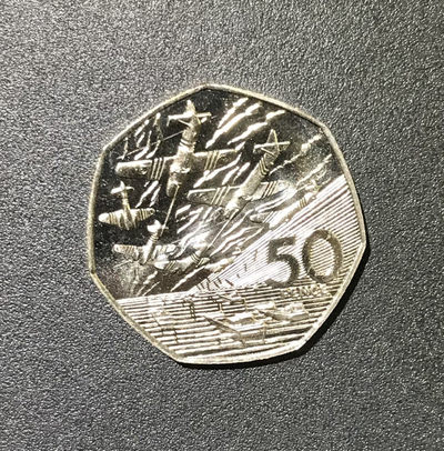 【随心拍&GetCoins】现代钱币拍卖第四十六期 英国50便士1994年诺曼底登陆50周年纪念获奖币