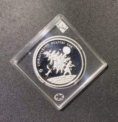 【随心拍&GetCoins】现代钱币拍卖第四十六期 2009年拉脱维亚圣诞树银币