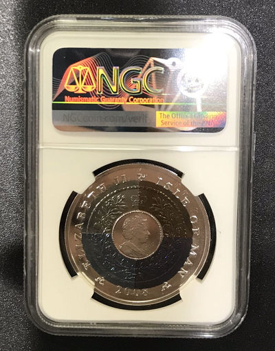 【随心拍&GetCoins】现代钱币拍卖第四十六期 【克劳斯获奖币】2008年纪念国际地球年-1克朗四色银钛双金属纪念银币NGC69