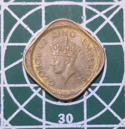 燕姐换藏第三十五拍 印度乔治六世流通币一套八枚含银币三枚