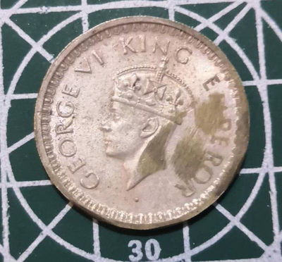 燕姐换藏第三十五拍 印度乔治六世流通币一套八枚含银币三枚