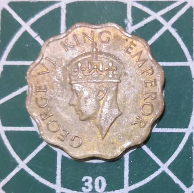 燕姐换藏第三十五拍 印度乔治六世流通币一套八枚含银币三枚