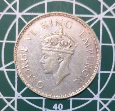 燕姐换藏第三十五拍 印度乔治六世流通币一套八枚含银币三枚