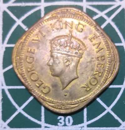 燕姐换藏第三十五拍 印度乔治六世流通币一套八枚含银币三枚