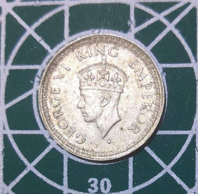 燕姐换藏第三十五拍 印度乔治六世流通币一套八枚含银币三枚