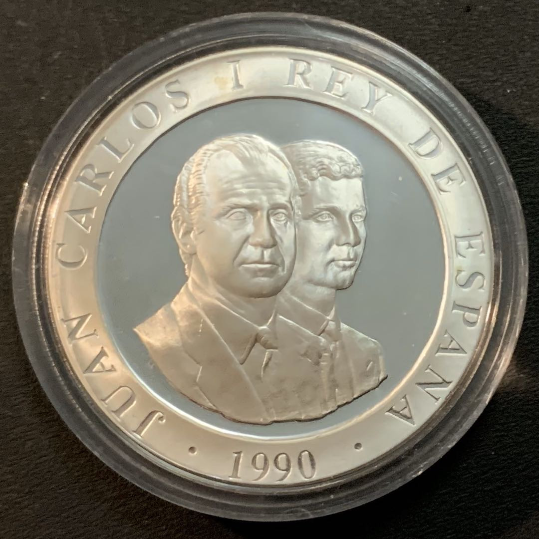 紫瑗钱币—微拍第47期  西班牙 1990年 巴塞罗那奥运会 射击 2000比塞塔 27克 0.925银 精制