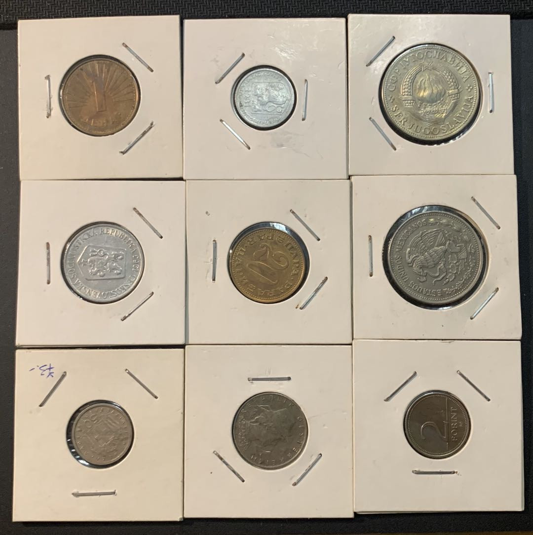 紫瑗钱币—微拍第47期  外国钱币一组9枚 NO.1