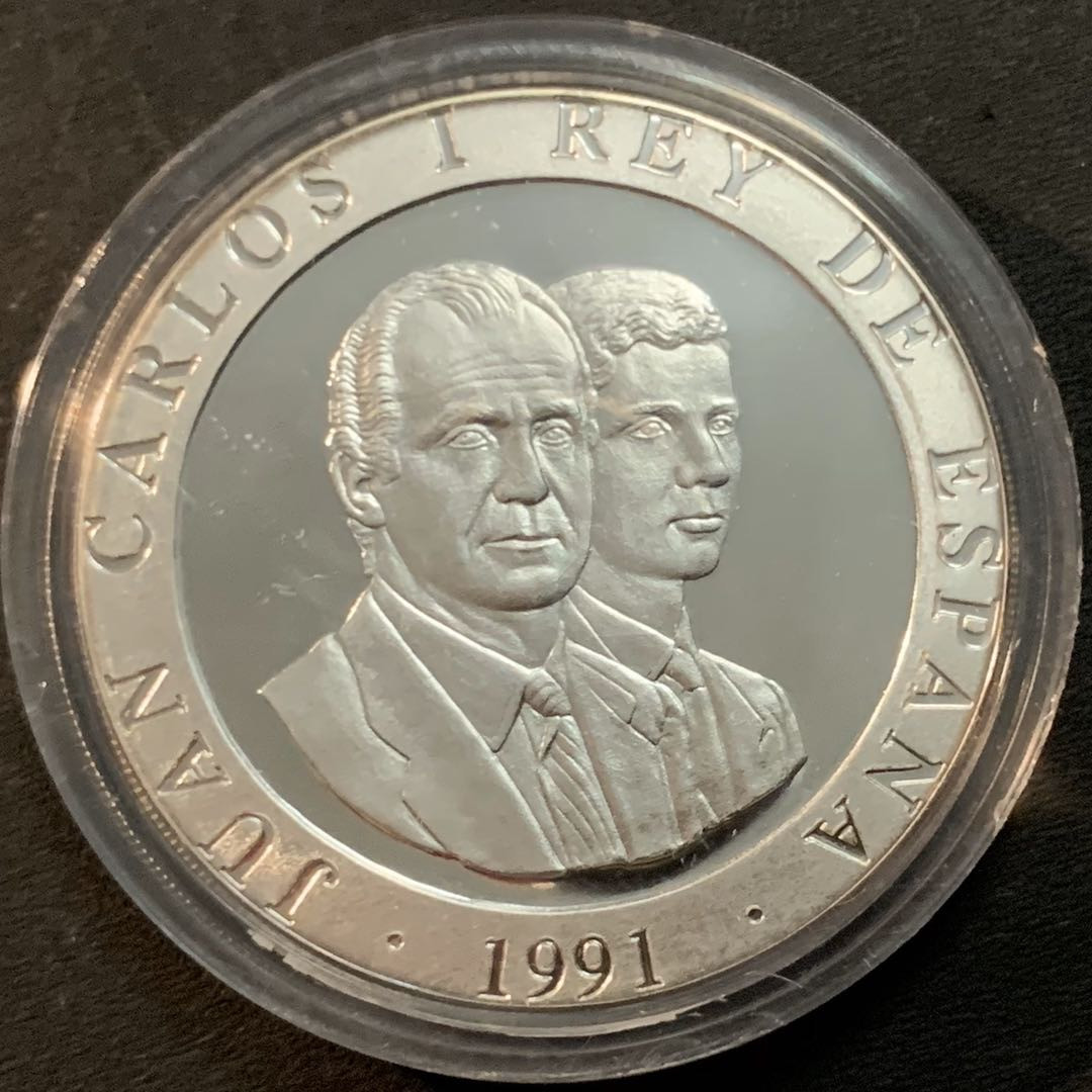 紫瑗钱币—微拍第47期  西班牙 1991年 巴塞罗那奥运会 网球 2000比塞塔 27克 0.925银 精制