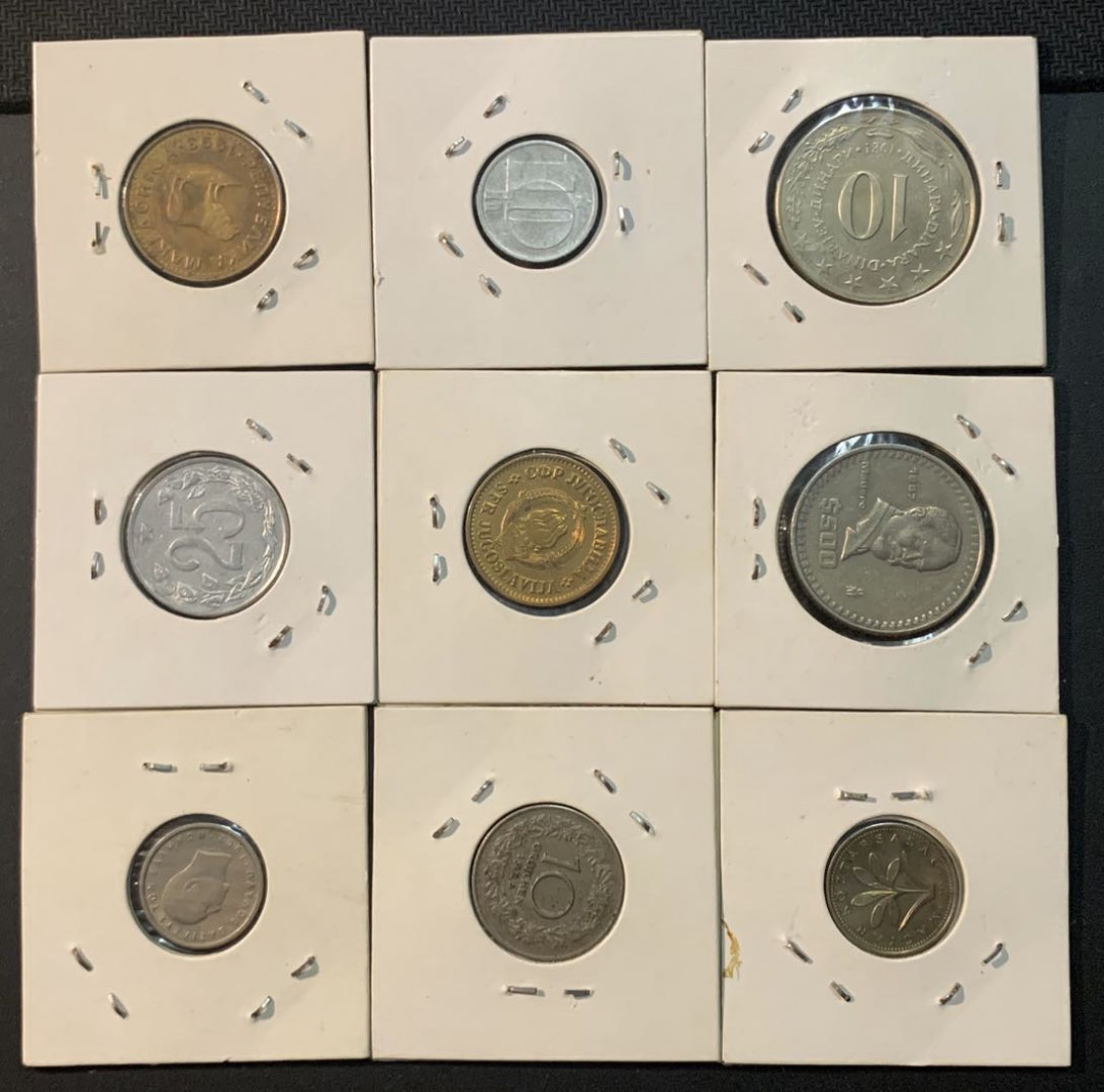 紫瑗钱币—微拍第47期  外国钱币一组9枚 NO.1