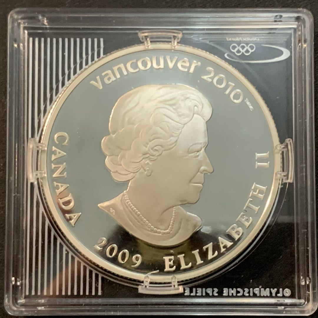 紫瑗钱币—微拍第47期  加拿大 2009年 10温哥华冬奥会 短道速滑 25元 幻彩银币 27.78克 0.925银 精制