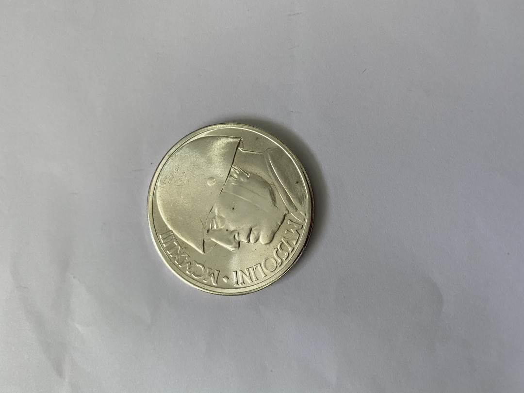 CSIS-GREAT评级精品钱币拍卖第三十二期 意大利 墨索里尼 臆造币 镀银