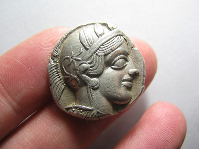 2020“爱你爱你”第十八期~外国古钱币 - 古希腊雅典城，猫头鹰，四德银币