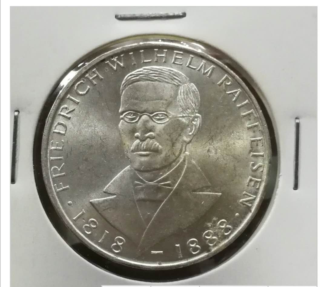 北京马甸外币专卖拍卖第二期。陆续上新敬请关注！ 1968年德国5马克纪念银币，重：11.2克，0.625银