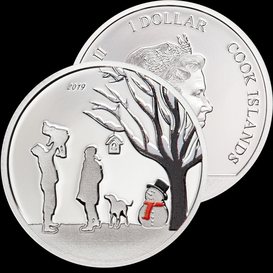 CSIS-GREAT评级精品钱币拍卖第三十二期 库克2019年冬季仙境类精制彩色纪念银币奥地利Perzy雪花水晶球