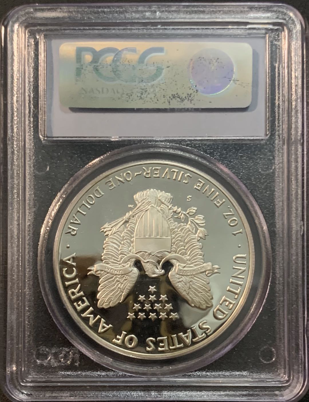 紫瑗钱币—微拍第48期  美国 1986年 S版 行走投资银币 1美元  1盎司纯银 PCGS PR69 DC