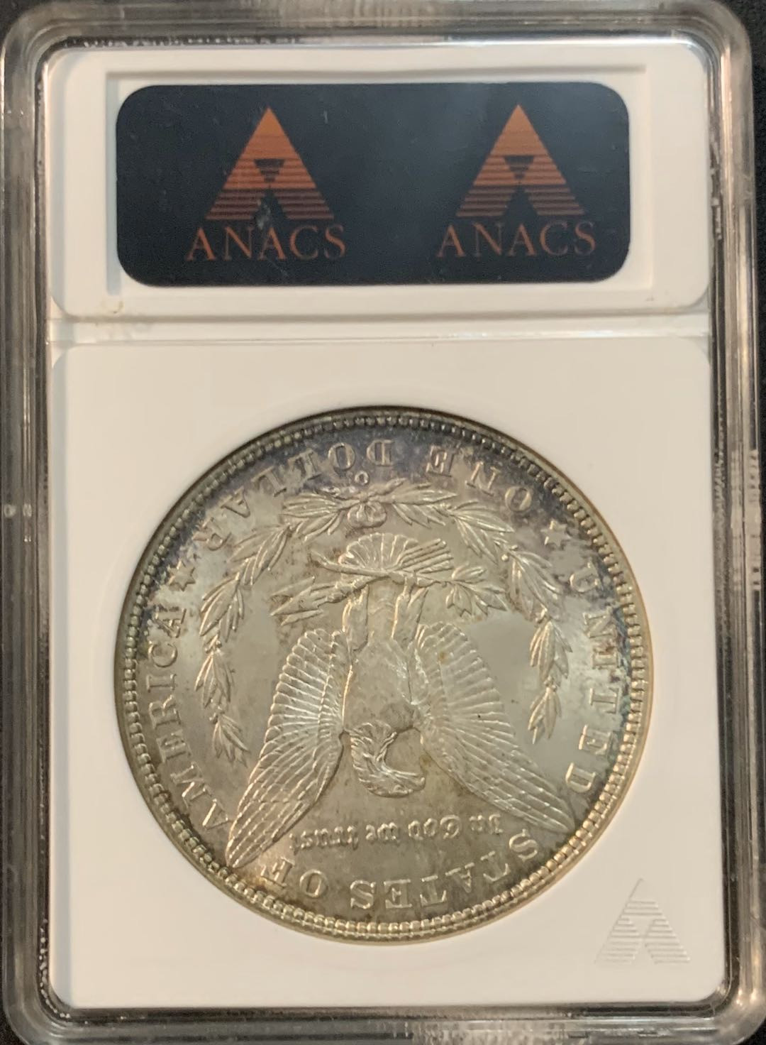 紫瑗钱币—微拍第48期  美国 1901年 O版 摩根 1美元 银币 ANACS MS63 经典小白盒