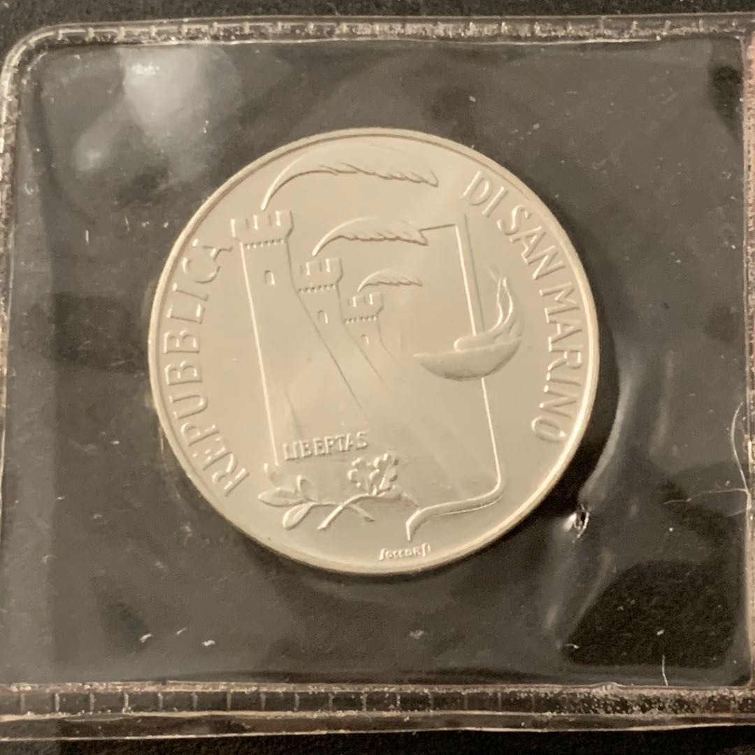 紫瑗钱币—微拍第48期  圣马力诺 1988年 卡尔加里冬奥会 500里拉 11克 0.835银