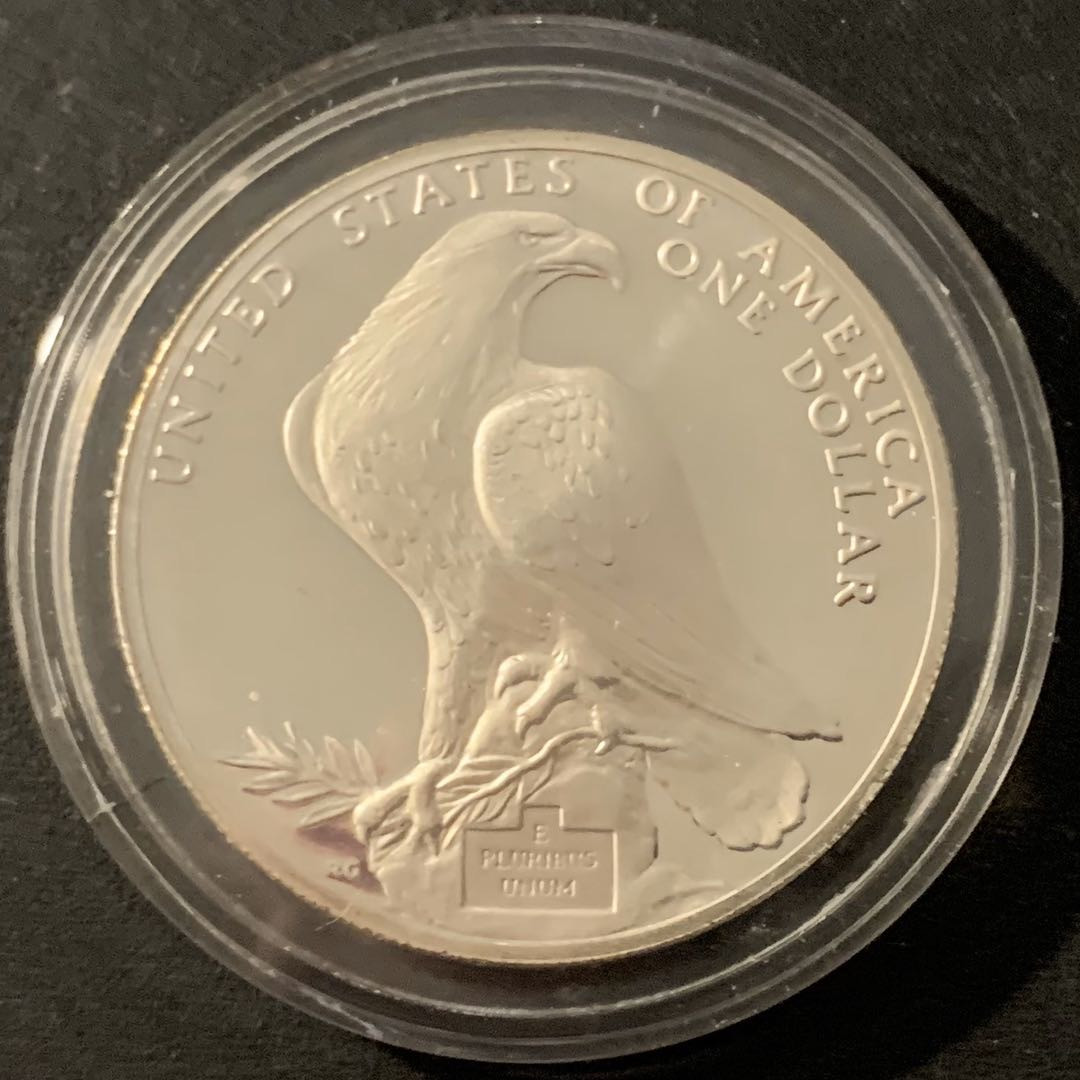 紫瑗钱币—微拍第48期  美国 1984年  洛杉矶奥运会 场馆 1元 26.73克 0.9银 