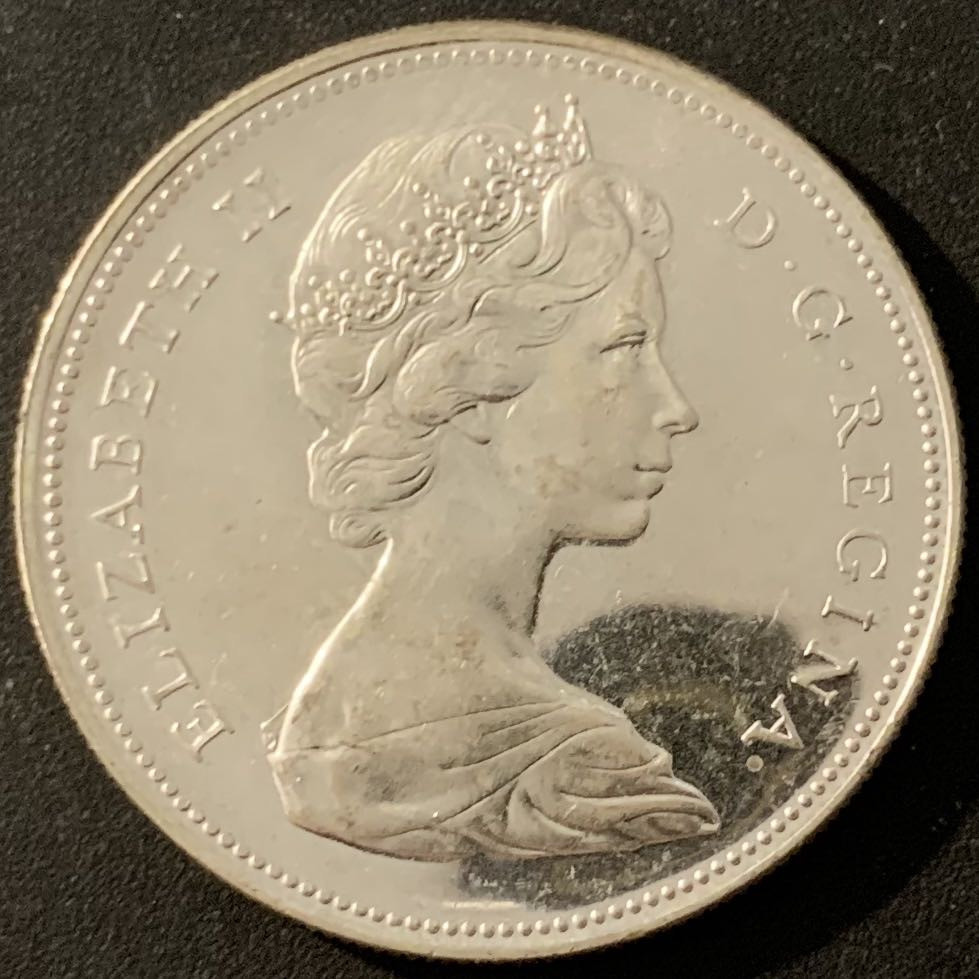 紫瑗钱币—微拍第48期  加拿大 1967年 建国百年 大雁 1元 23.5克 0.8银 