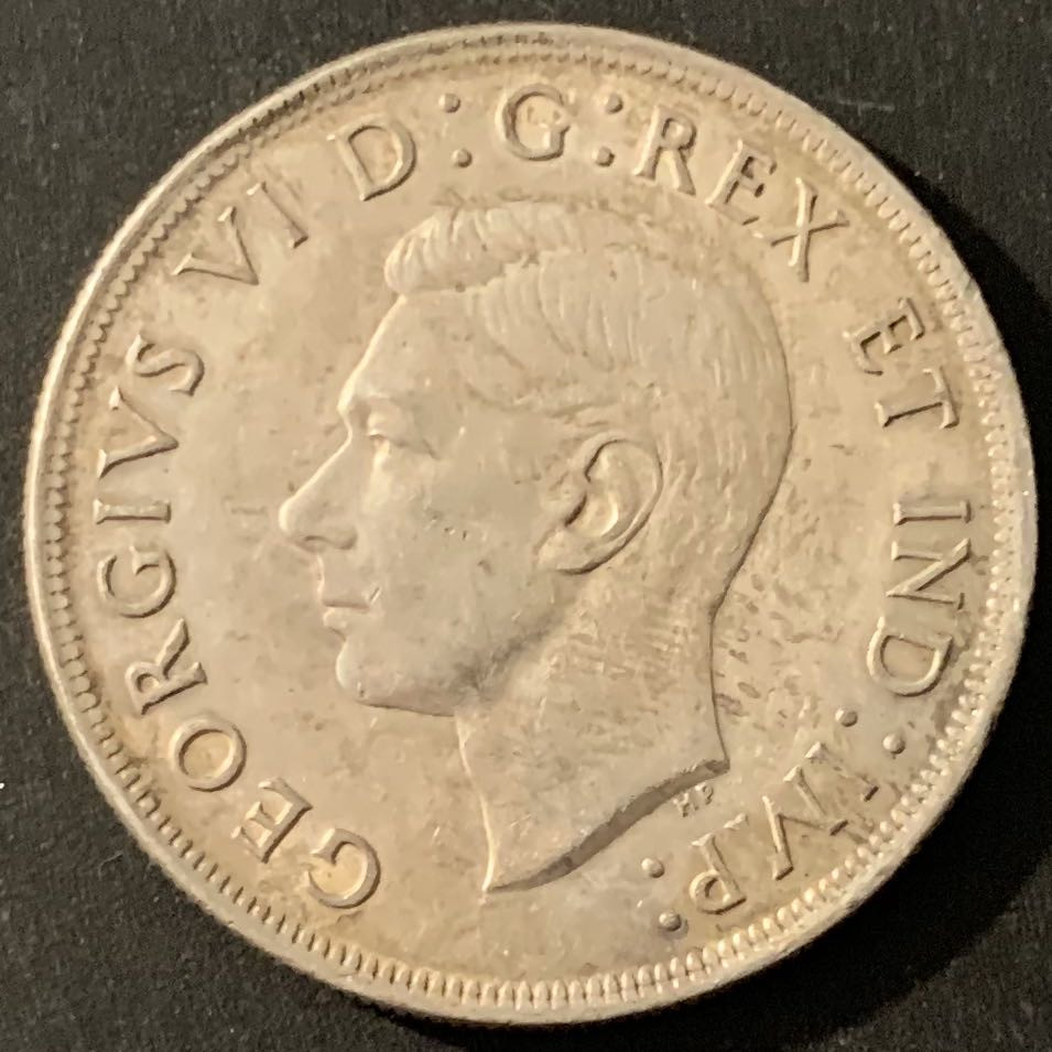 紫瑗钱币—微拍第48期  加拿大 1939年  乔治六世 议会百年 1元 23.5克 0.8银