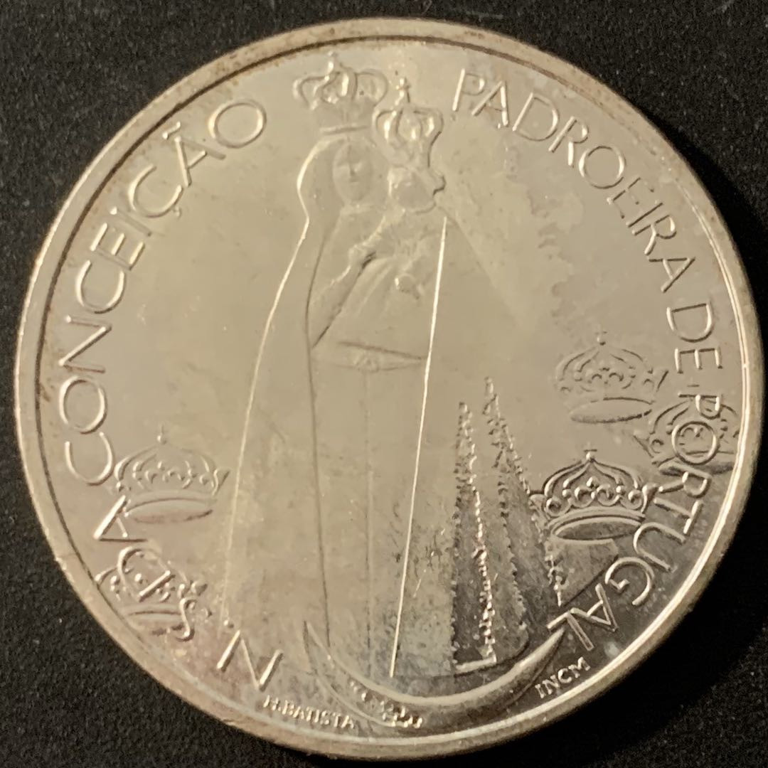 紫瑗钱币—微拍第48期  葡萄牙 1996年 孔塞桑守护神 1000埃斯库多 28克 0.5银