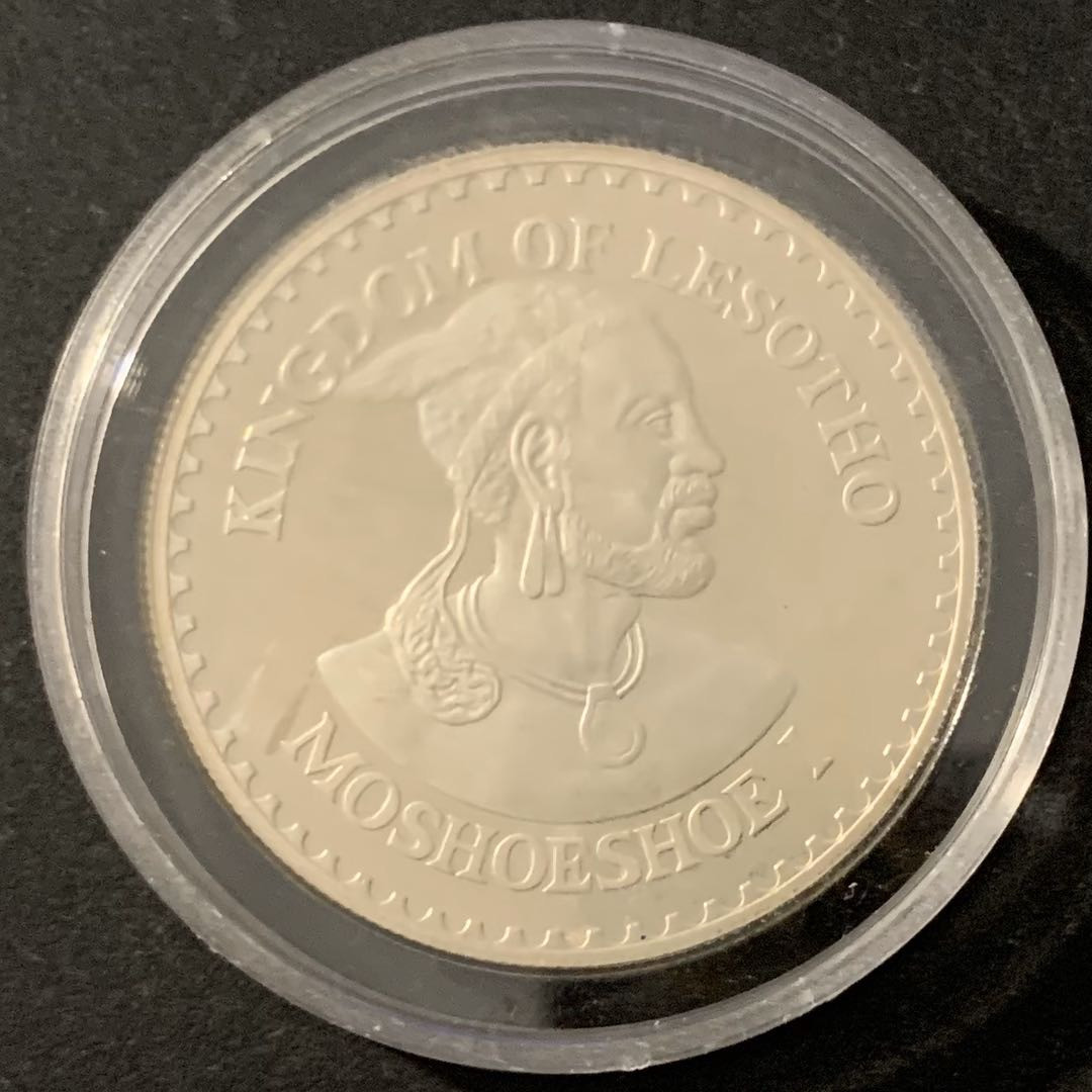 紫瑗钱币—微拍第48期  莱索托 1979年 国际儿童年 10马落蒂 33.4克 0.925银 精制