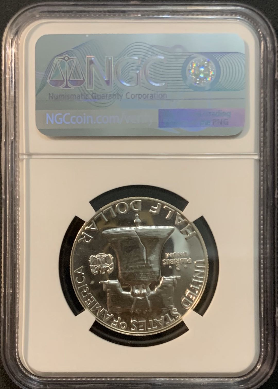 紫瑗钱币—微拍第48期  美国 1962年 富兰克林 50美分 NGC PR67 精制