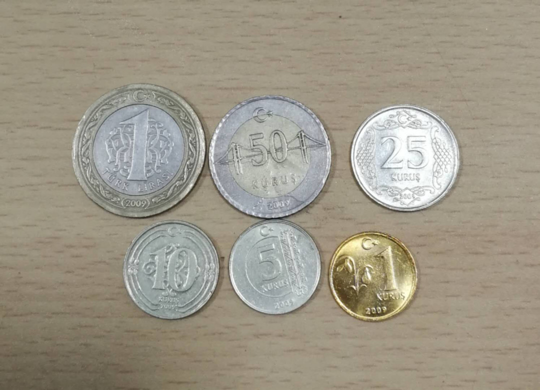北京马甸外币专卖拍卖第三期，非贵金属硬币专场，陆续上新欢迎关注 土尔其流通币6枚/套，品相如图